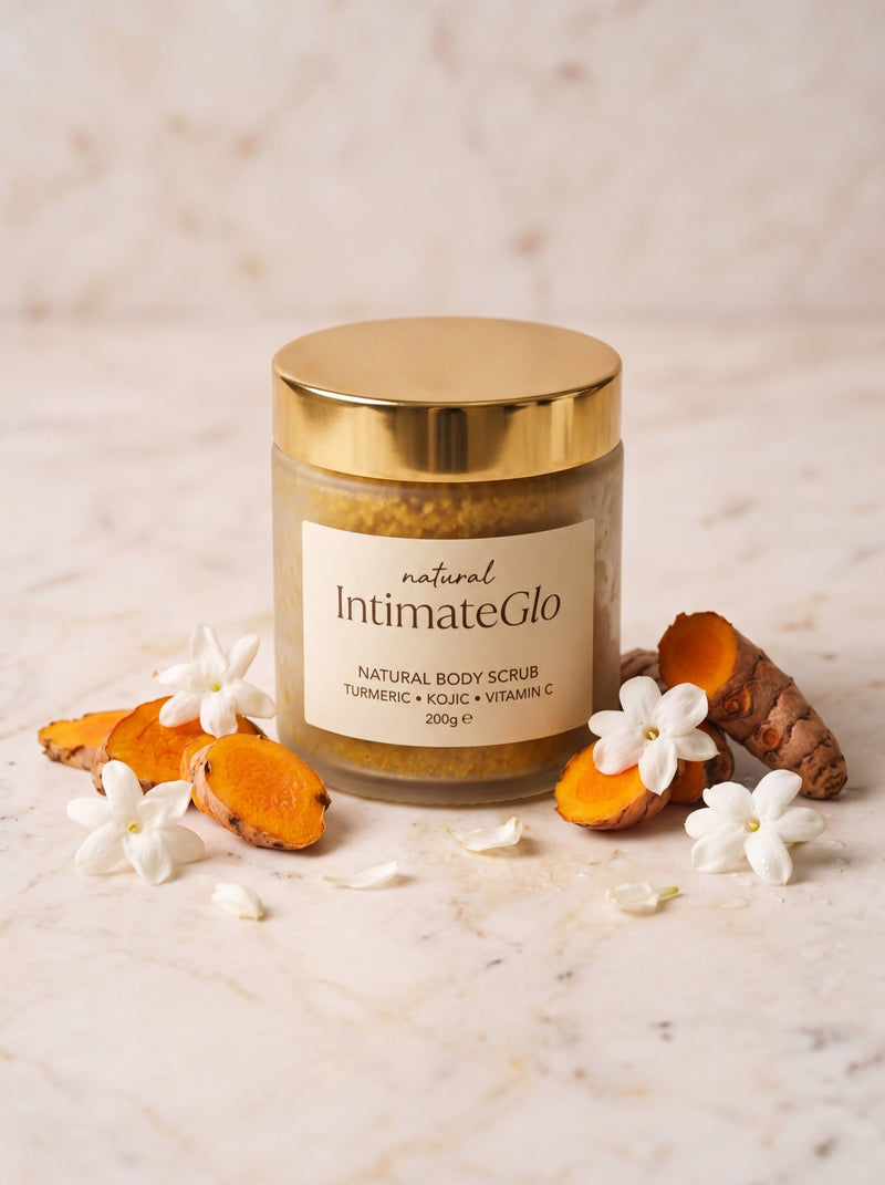 IntimateGlo Turmeric + Kojic Acid Brightening Body Scrub